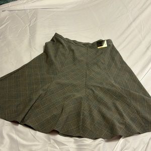 Lane Bryant Grey Plaid Skirt
